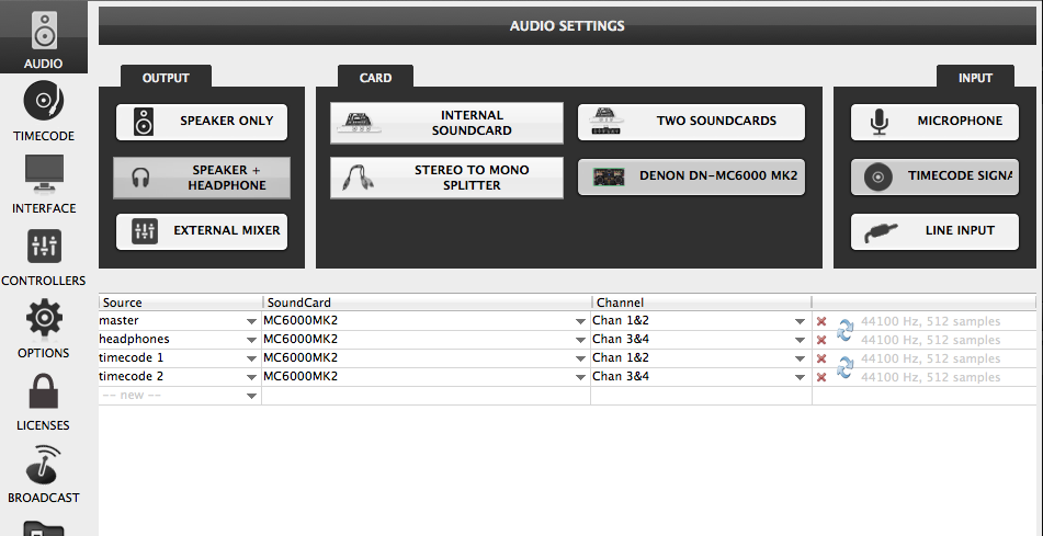 denondj mc6000mk2 vdj8 timecodemac