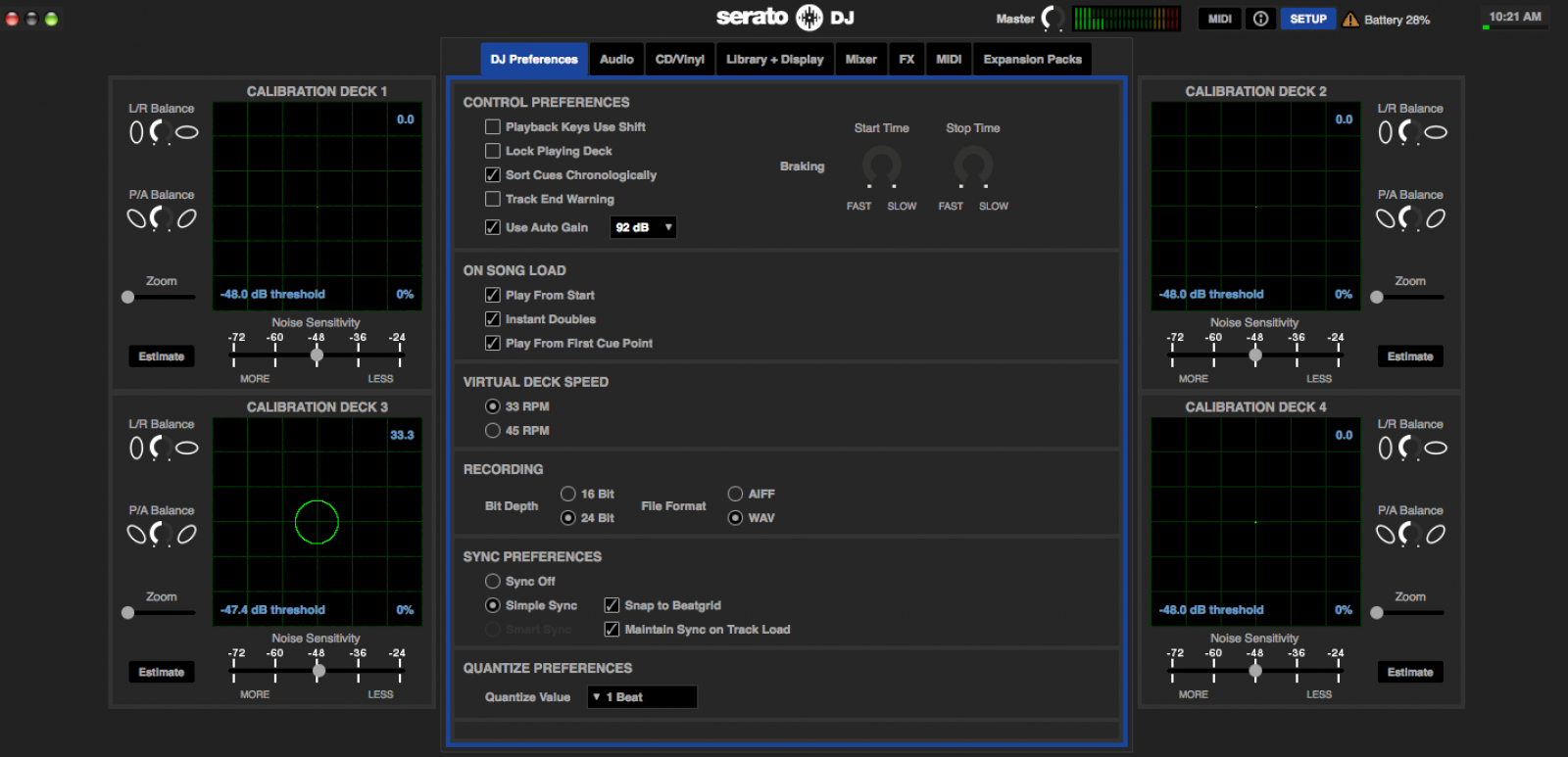 MC6000MK2 DVS SeratoDJNoiseMapSetup