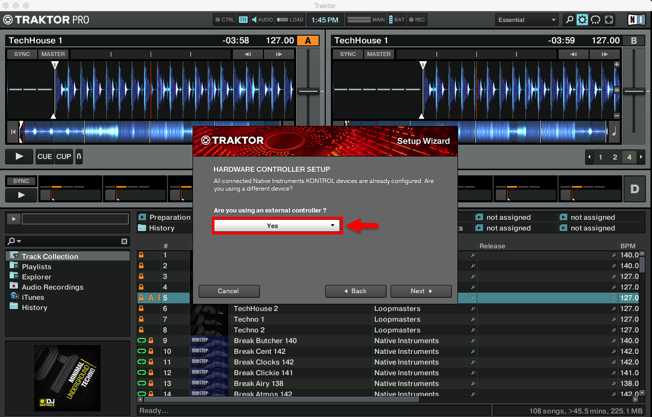 mc6000mk2 traktorpro2 7 Step 2